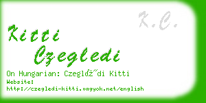 kitti czegledi business card